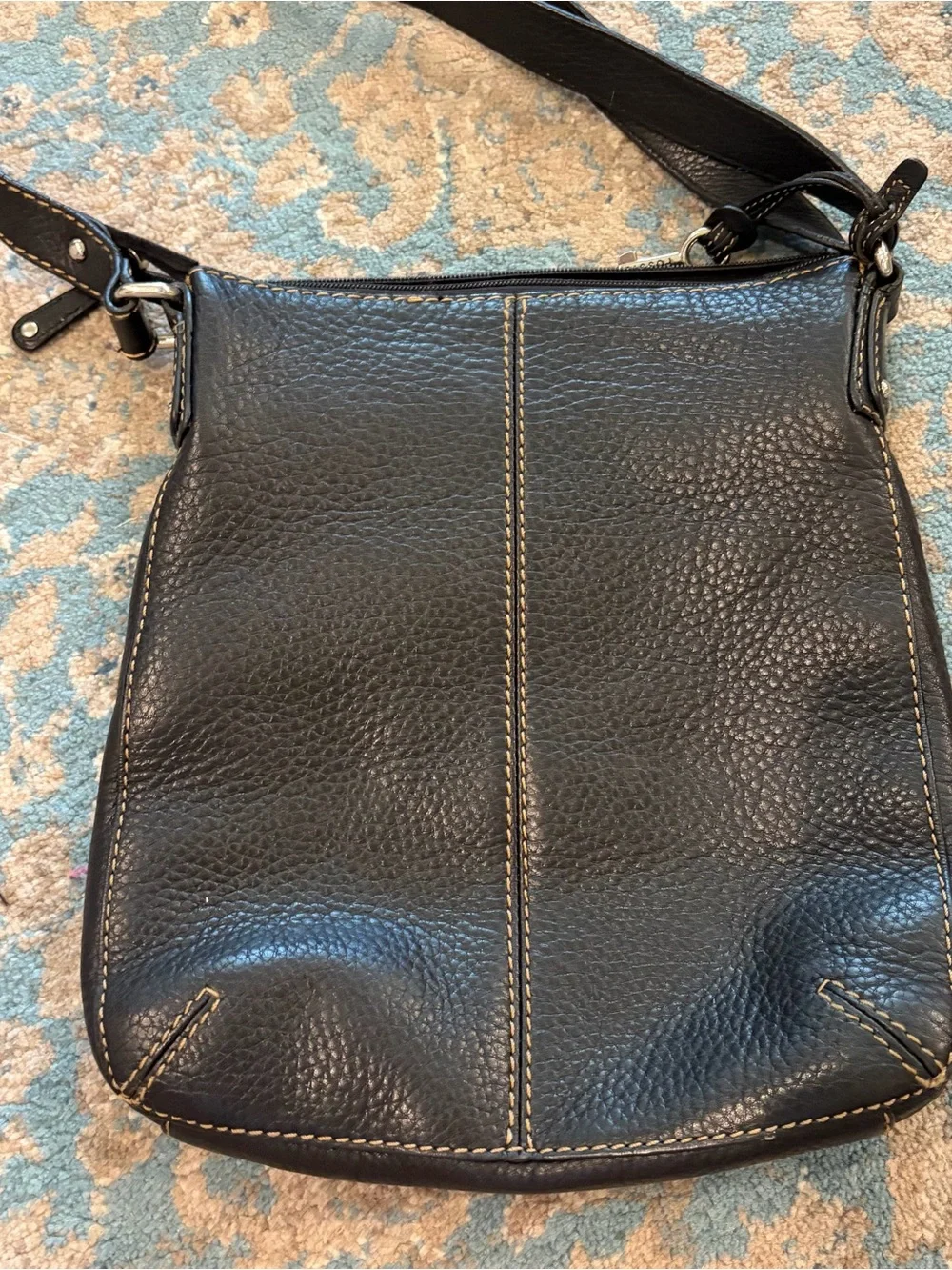 Fossil Black Leather Handbag
